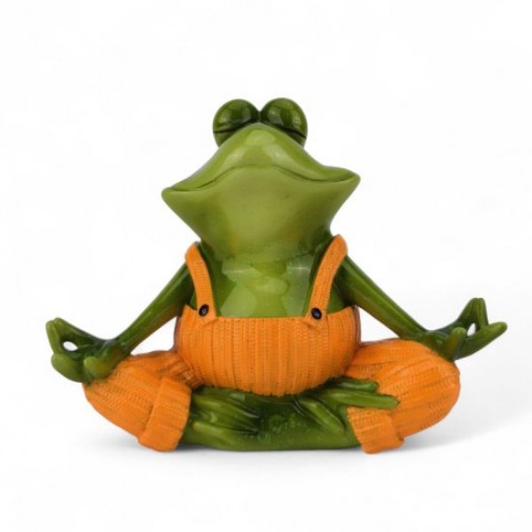 Yoga Frosch mit Hose Orange